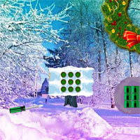 Free online html5 games - Wow Christmas Wreath Forest Escape game 