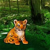 Free online html5 games - Help the Lonely Tiger Cub game 