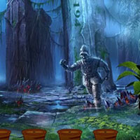 Free online html5 games - G4K Lakeside Caveman Escape game 