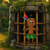 Free online html5 escape games - Tribe Boy Escape from the Forest