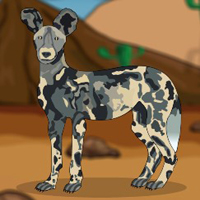 Free online html5 games - G2J African Wild Dog Escape game - WowEscape 