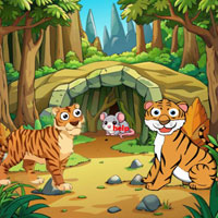 Free online html5 escape games - Vicious Tigers Trapped The Rat