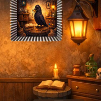 Free online html5 escape games - Friendly Raven in Mystery Room