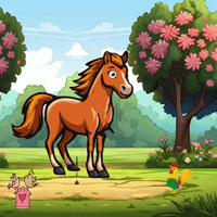Free online html5 escape games - Horse Pursues His Beloved
