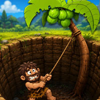 Rescue the Caveman from the Pit