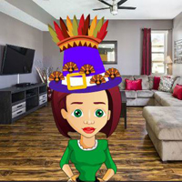 Free online html5 games - Find My Thanksgiving Party Hat game - WowEscape 