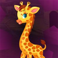 Free online html5 games - Games4King Giraffe Cub Escape game - WowEscape 