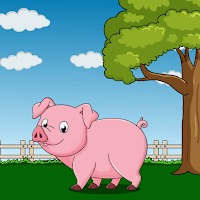 Free online html5 games - G2J Rescue The Cute Farm Pig game - WowEscape 