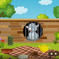 Free online html5 games - G4K Lovely Rhino Escape game 