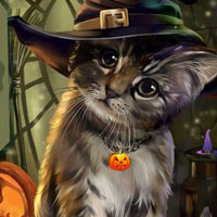 Free online html5 games - Halloween Cat Land Escape HTML5 game 