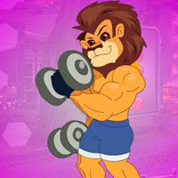 Free online html5 games - G4K Exercise Lion Escape game - WowEscape 