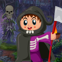 Free online html5 games - Games4King Happy Halloween Rescue game - WowEscape 