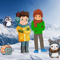 Free online html5 escape games -  G2R Snowland Stuck Friends Escape