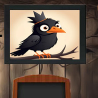 Free online html5 games - 8b Find Halloween Scary Raven game - WowEscape 