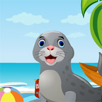 Free online html5 games - G4K Cute Seal Rescue game 