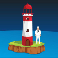 Free online html5 games - Sail Man Reach Light House game - WowEscape 