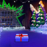 Free online html5 games - Christmas Ice Theme Park Escape game - WowEscape 