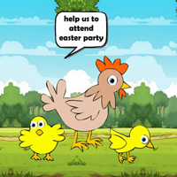 Free online html5 games - Wow Chick Family Attends Easter Party game - WowEscape 