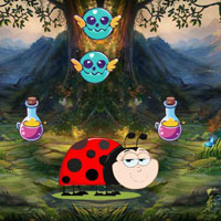Free online html5 games -  G2R Help Trapped Lady Bug game 