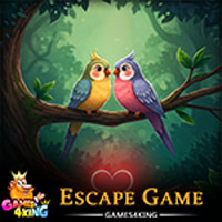 Free online html5 escape games - Romantic Birds Rescue Game