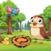 Free online html5 escape games - Wow Help Sparrow Mom Find Baby