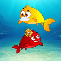 Free online html5 escape games -  Underwater Fish Pair Escape