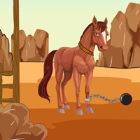 Free online html5 escape games - Help the Horse Caught in the Wasteland
