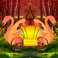 Free online html5 games - Fantasy Swan Cart Escape game 