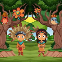 Free online html5 escape games - Wow Tribal Kids Reaches The Hut