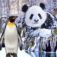Free online html5 games - Magical Snow Animal Escape game - WowEscape 