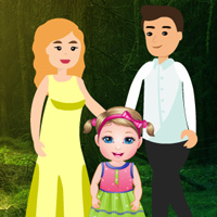 Free online html5 games - Rescue Little Girl in Forest game 
