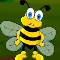 Free online html5 games - G2J Beaten Honey Bee Hungry Escape game 