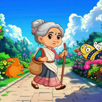 Free online html5 escape games - Village Granny Searches Cow