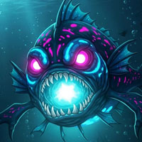 Free online html5 escape games - Glowing Deep Fish Escape