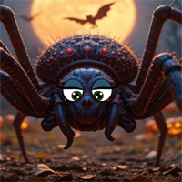 Free online html5 games - Halloween Spider Web Treasure Escape game 