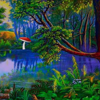 Free online html5 games - Magic Fantasy Flower Forest Escape game - WowEscape 