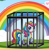 Free online html5 escape games - Rainbow Unicorn Escape