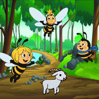 Free online html5 escape games - Honeybees Visit Their Friend Party