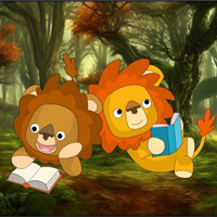 Free online html5 games -  Naughty Lions Forest Escape game 