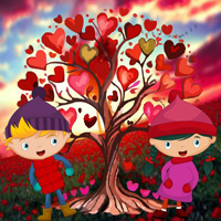 Free online html5 games - Valentine Soul Tree Escape game 
