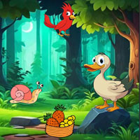 Free online html5 escape games - Duck Ready For Friends Hangout