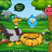Free online html5 escape games - Wow Duck Collect Stolen Eggs