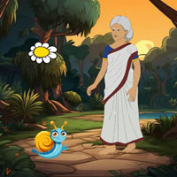 Free online html5 escape games - Granny Found Lost Calf